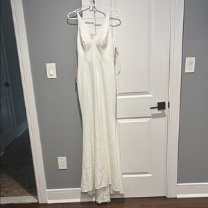 BHLDN Ivory Sleeveless Dress